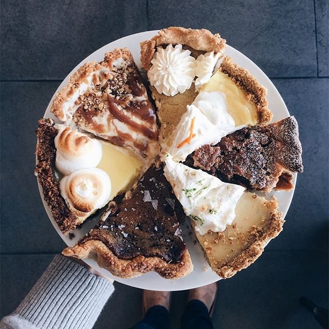 My Thanksgiving plate is 💯 pie. 🥧 Okay, AND a side plate of Stovetop stuffing. What dish do you look forward to most?